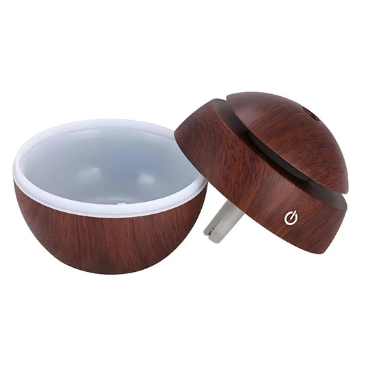 UMIDIFICADOR E AROMATIZADOR DIFUSOR DE ÓLEOS ESSENCIAIS USB – 7 CORES LED RELAXANTES