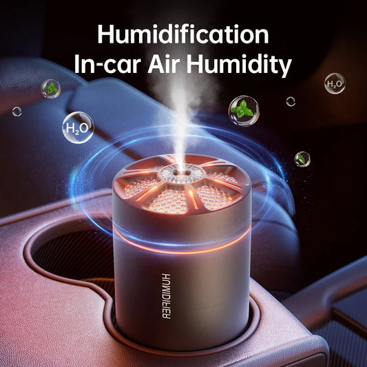 AROMATIZADOR E UMIDIFICADOR PORTÁTIL 180ML COM LUZ RELAXANTE
